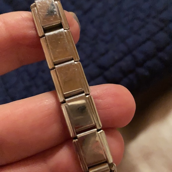5/$25 Six inch chrome expansion bracelet for child. Vintage. No markings. - Picture 2 of 4